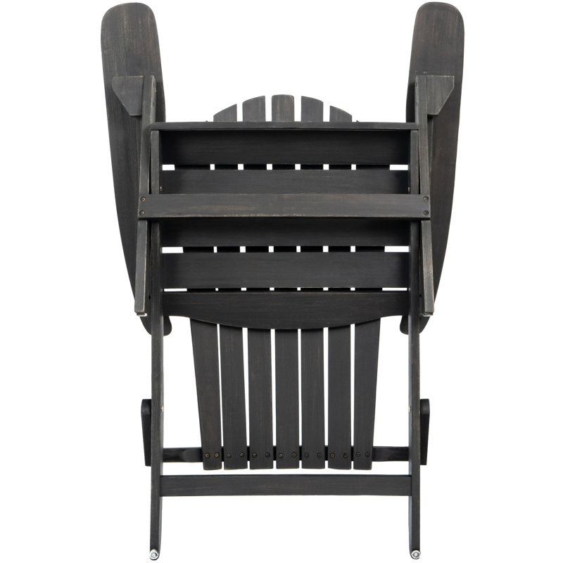Rustic Dark Gray Folding Chair - Wood For Outdoor Area Gray, Use, Dark Gray