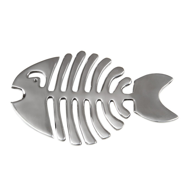 Flint Trivet, H 0,5 po x l 11 po x P 7 po, Argent