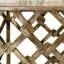 Side Table Stratham Antique Brass Finish Marble Top
