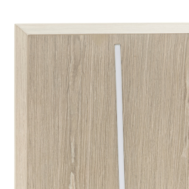 Lotus Bay Panel Bed With LED Lights - Sand, Queen