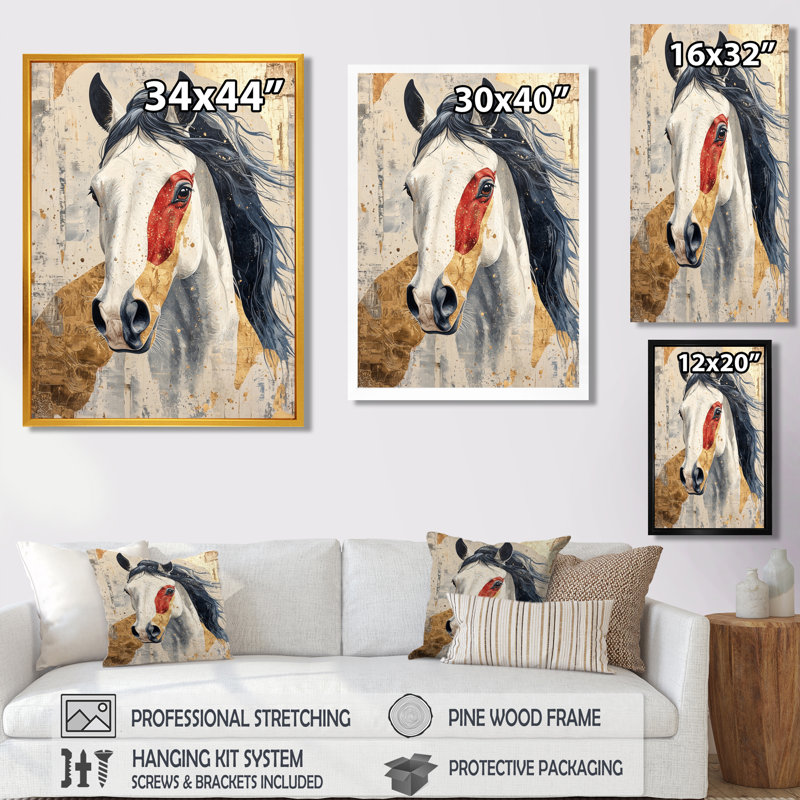 Markez - animaux, impressions sur toile, H 20 po x l 12 po, Toile tendue, Ne s’applique pas