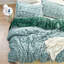 Peak of Cozy - Ensemble d'édredon surdimensionné à inducteur Coma - Vert mousse à chevrons-107195568