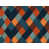 Bleu / orange argyle