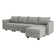 Manusite L-Shaped Reversible Modular Sectional Couch with Storage Ottoman