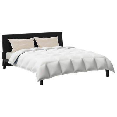 Winter Duvet Set 3 Pcs White 94.5 x 102.4 In Microfiber, Cotton