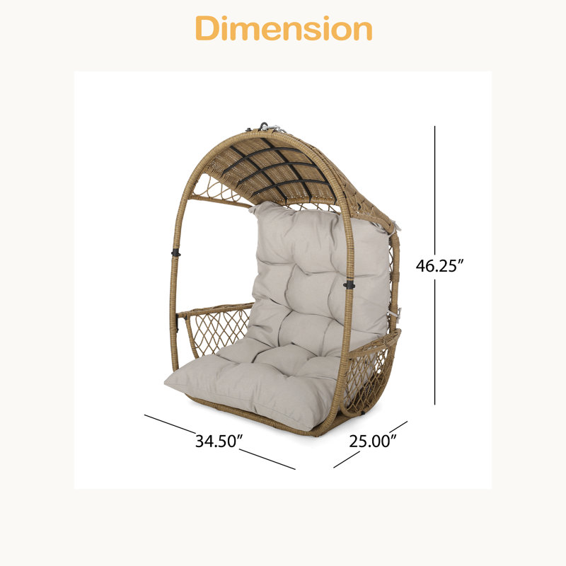 Chaise suspendue avec chaîne de 8 pi