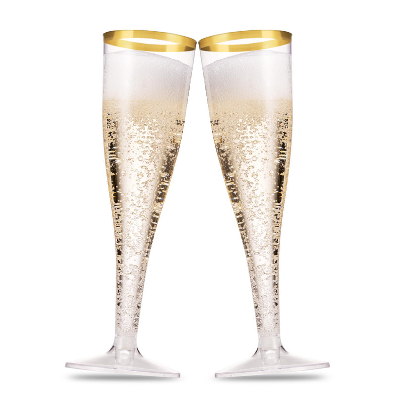 Flûte à champagne dorée pour 50 invités