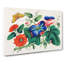 Butterfly and Flowers - Wrapped Canvas-55362121