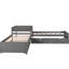 L-Shaped Platform Bed With Trundle, Drawers, Twin, Grey - Built-In Desk For Practical Use Stylish Bedroom-212030484