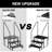 RV Steps with 2 Handrail, 3 Steps Mobile Home Ladder