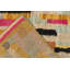 Moroccan Hand Knotted Geometric Area Rug-429772106