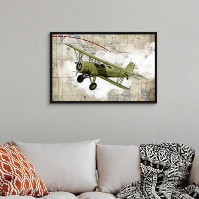 Biplane, impression d’art graphique sur toile