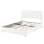 Grand lit plateforme tapissier Livory Ivory Boucle