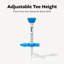 Birdie1 Smart Golf Tees (tés longs et courts) 4p (jaune + vert + bleu + orange), ensemble cadeau