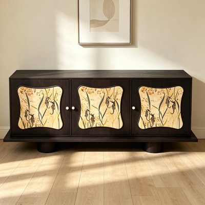 Retro Style Solid Wood Home Sideboard
