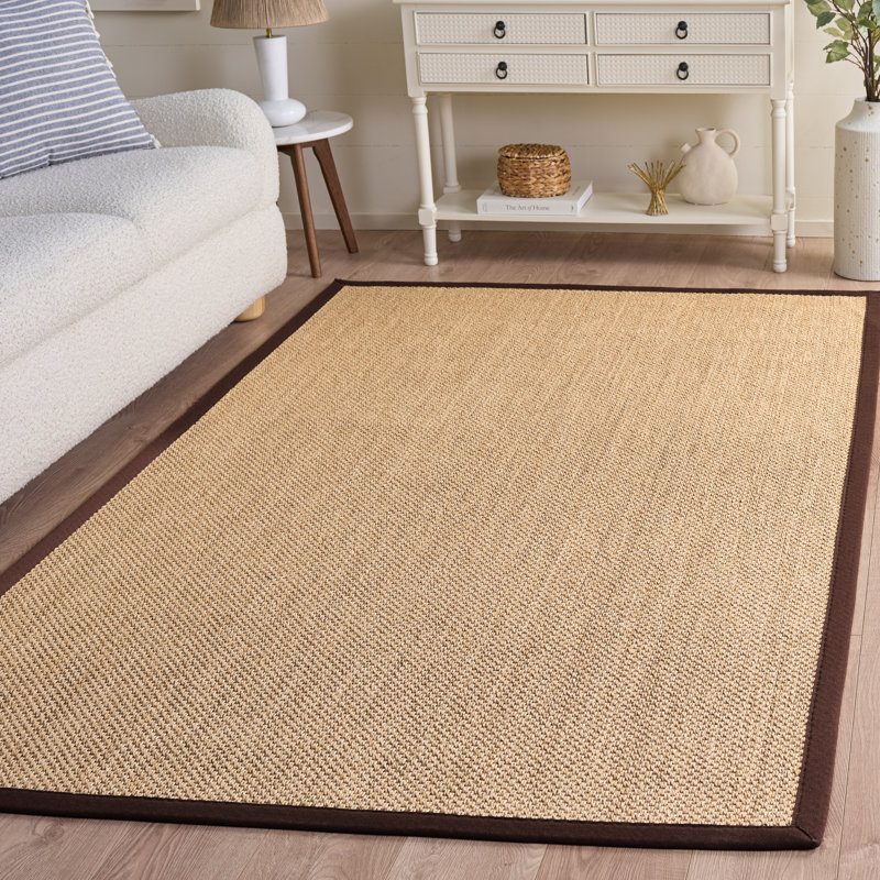 Hillsborough Solid Sisal Fiber Area Rug, Rectangle de 5 pi x 8 pi