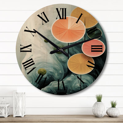 Horloge murale en bois massif Sanaoubar