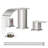 Widespread Bathroom Faucet With Drain Assembly-117443309