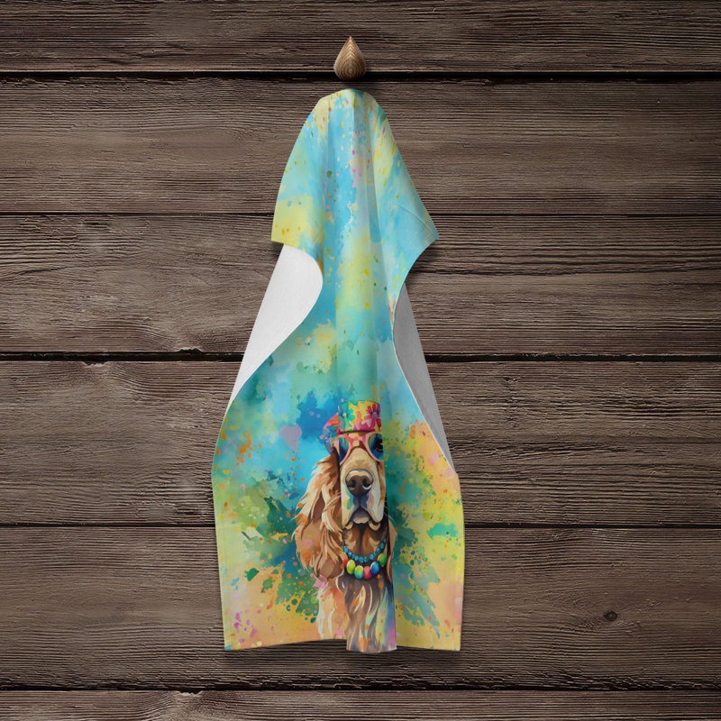 Serviette de cuisine Cocker Spaniel Hippie Dawg