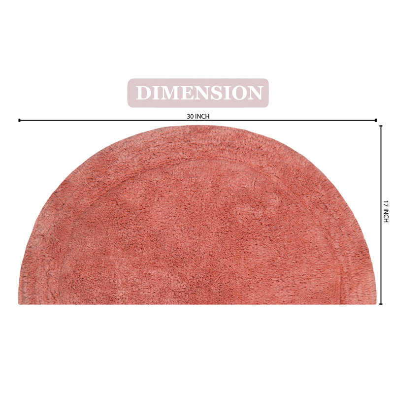 Candeloro Slice Bath Rug 17"x30", Coral