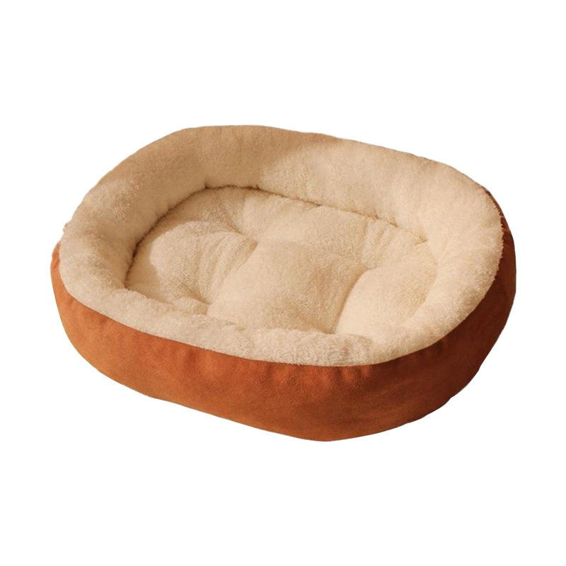 Tapis épais 19,7 x 15,7 po Winter Warm Cat Kennel pour petits chiens moyens, gris
