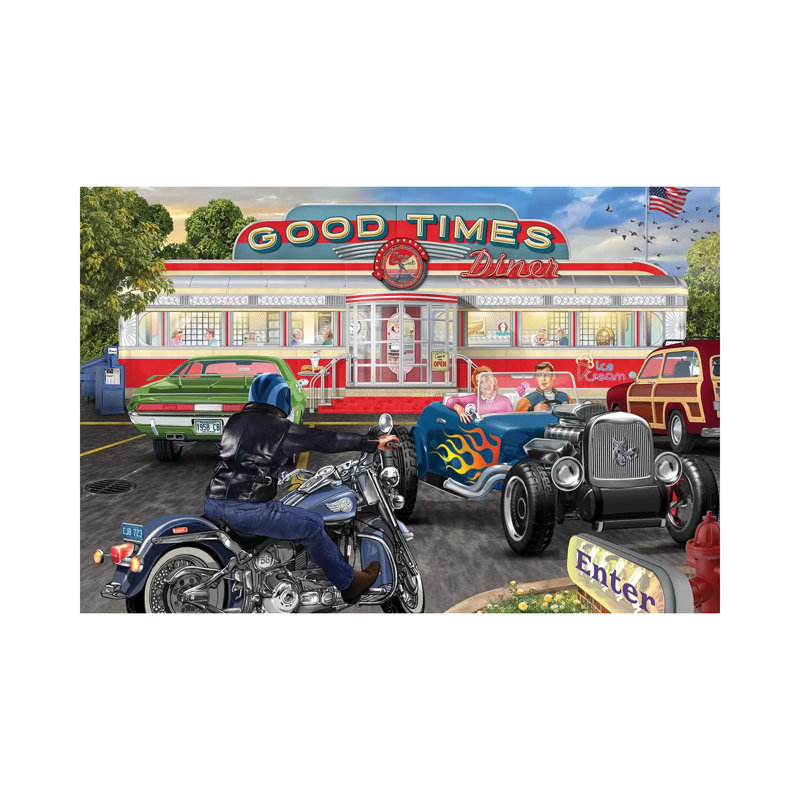 Good Times Diner by Bigelow Illustrations - Wrapped Canvas Painting, 30.48 cm H x 45.72 cm W