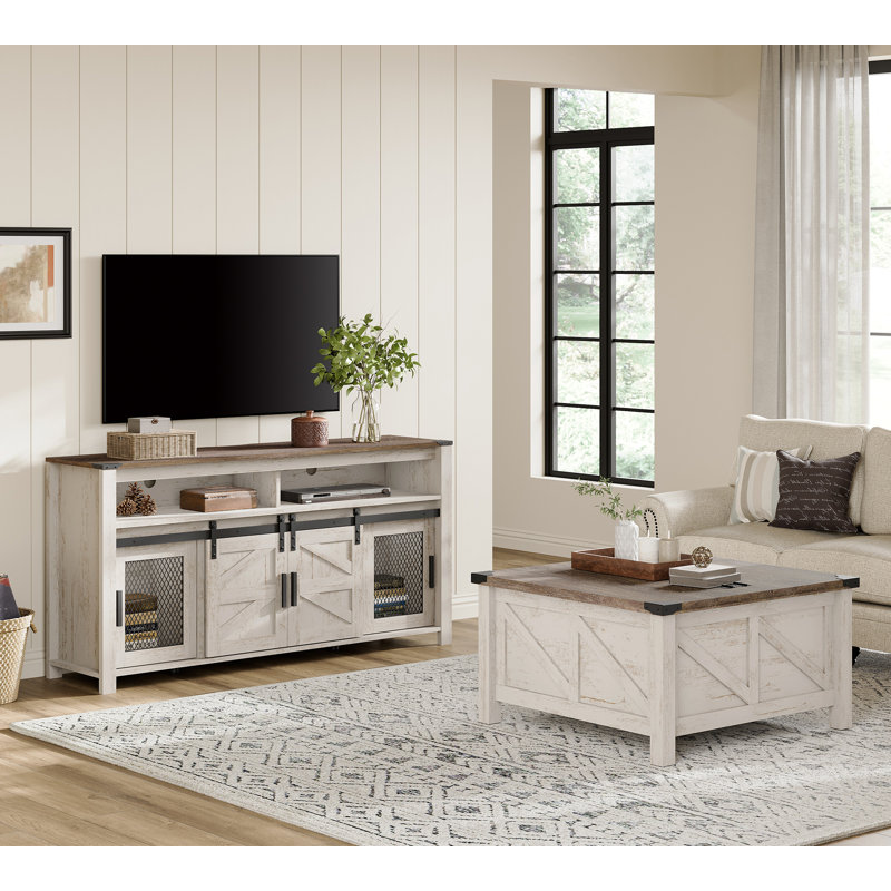 Allyssa 4 Piece Farmhouse Coffee Table Set
