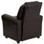 Contemporary Kids Recliner with Cup Holder and Headrest-912585369