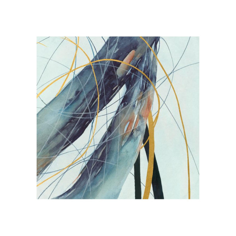 Sea Voyage IV Print by Sara Brown, Gilded Gold, 36" H x 36" W x 1.5" D