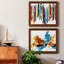 Captive Color I - ensemble de 2 peintures sur toile encadrées-17947744-17947751