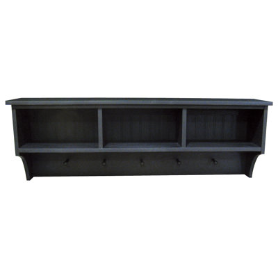 Tablette de rangement avec casiers et chevilles Taven