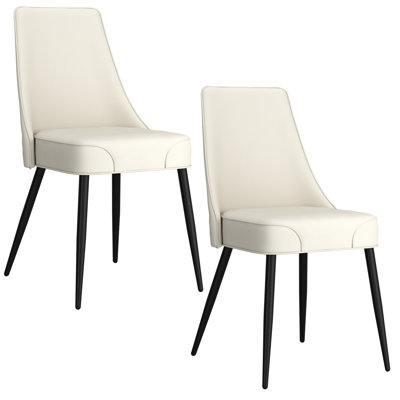 Chaise d'appoint rembourrée en métal Fasano