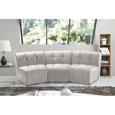 Jedson Velvet Sectional Symmetrical