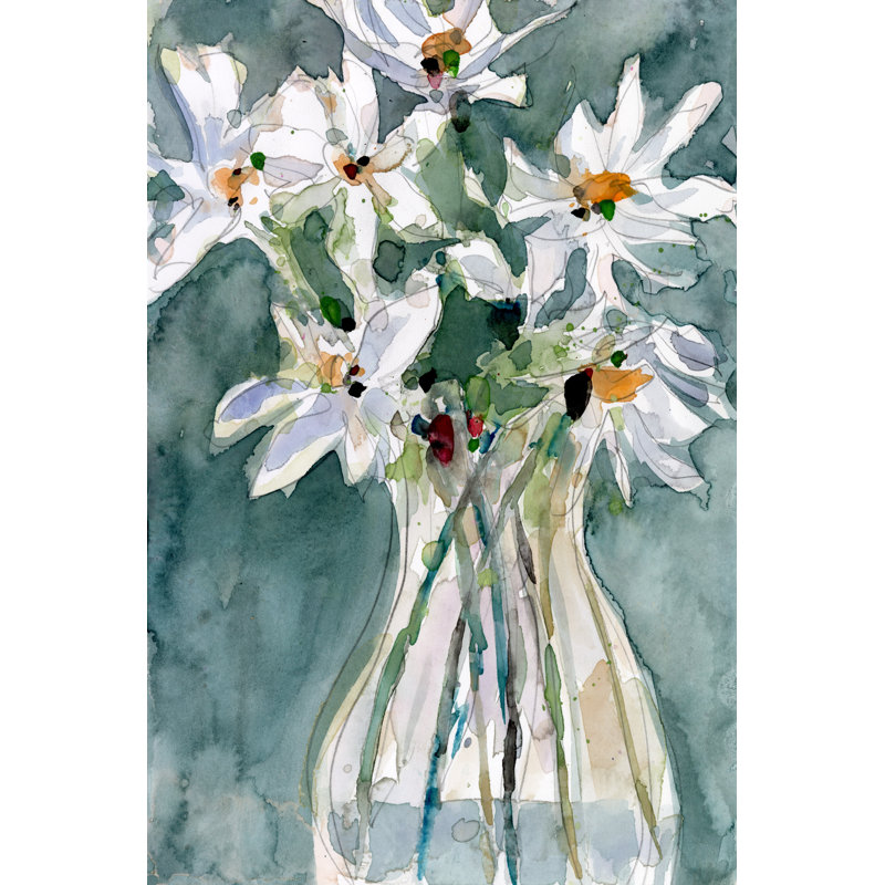 A Daisy Moment II by Samuel Dixon - Painting, 46cm H x 30cm W, Wrapped Canvas