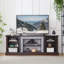 Meuble télé moderne, console de divertissement moderne avec espace de rangement ouvert-24406053-28583091-7107070