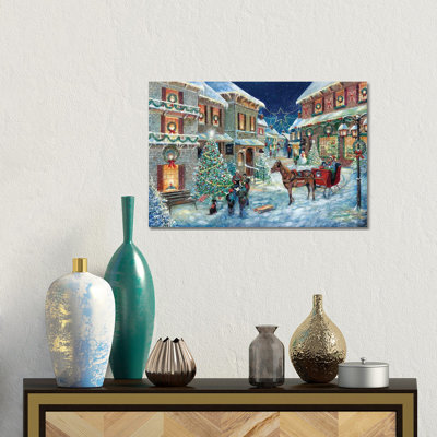 Holiday Joy Caroling - Wall Art Print - Wrapped Canvas