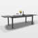 109" L X 35.4" W Long Extendable Rectangular Aluminum Outdoor Dining Table for 8-10 Person