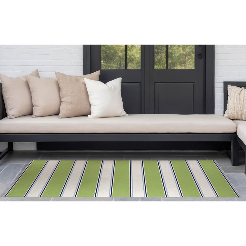 Cabana Stripe Outdoor Rug, Rectangle 5' x 7'