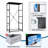 4 Drawer Dresser for Bedroom, Narrow Chest of Drawers, Wooden Top and Study Iron Frame 18"x37.5"-(WxH)
