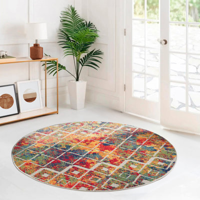 Jacoria Multicolor Indoor/Outdoor High-Low Performance Area Rug