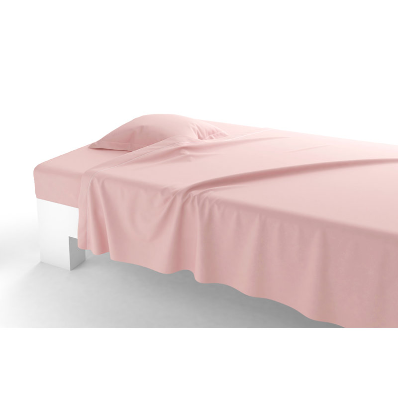 Vexin Percale Flat Sheet, Queen, Rose