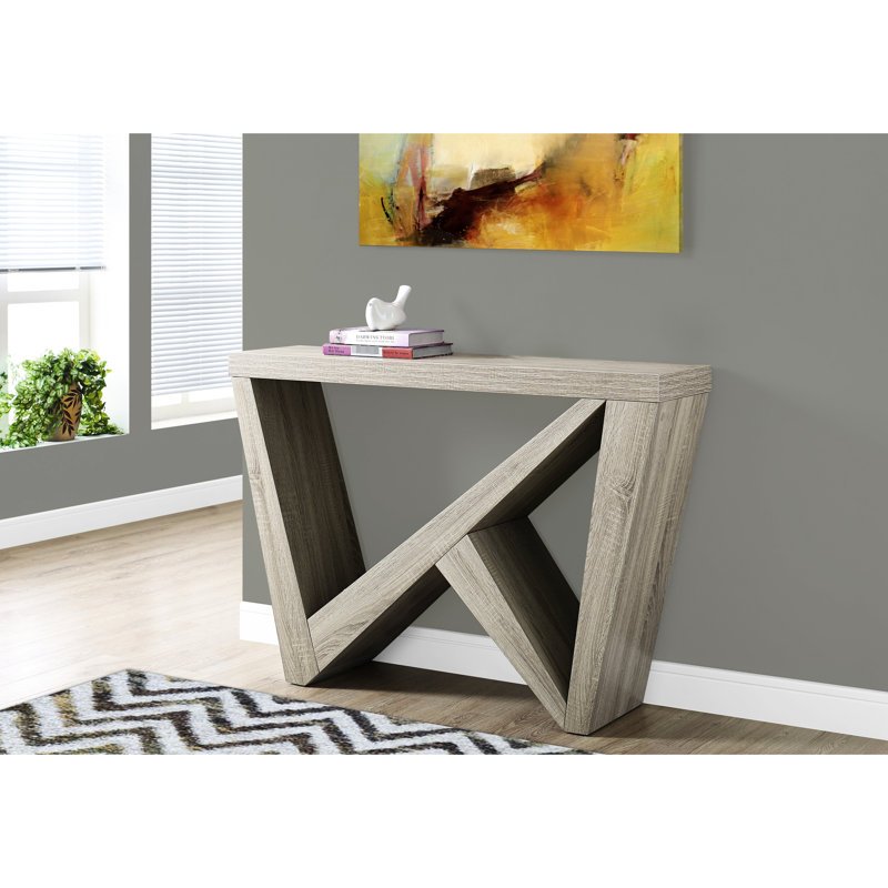 Console de salon moderne taupe - construction, stratifié, chambre à coucher robuste avec panneaux stratifiés, support
