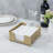 Square Gold Napkin Paper Towel Holder