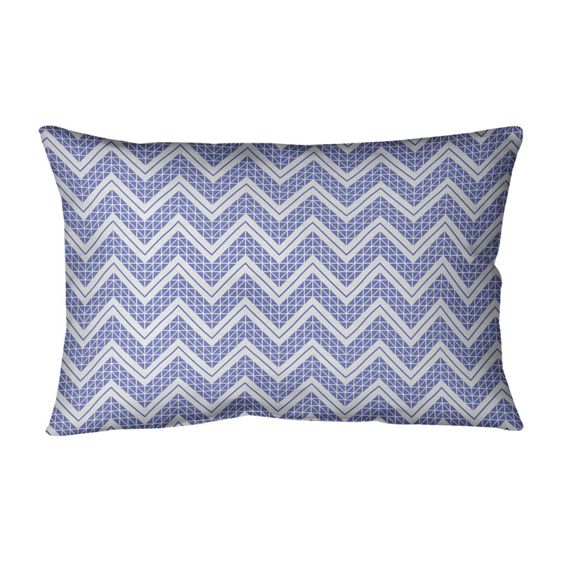 Coussin Rhonda Cheval, Polyester / Bourre en polyester, Bleu foncé / Blanc
