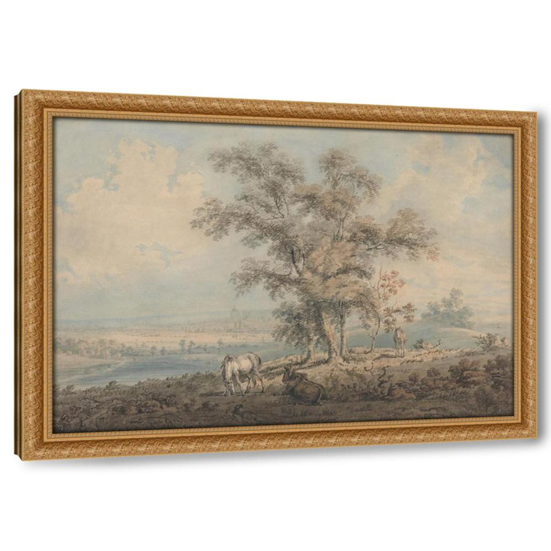 Londres depuis Highgate Hill (1792), H 23 po x l 32 po