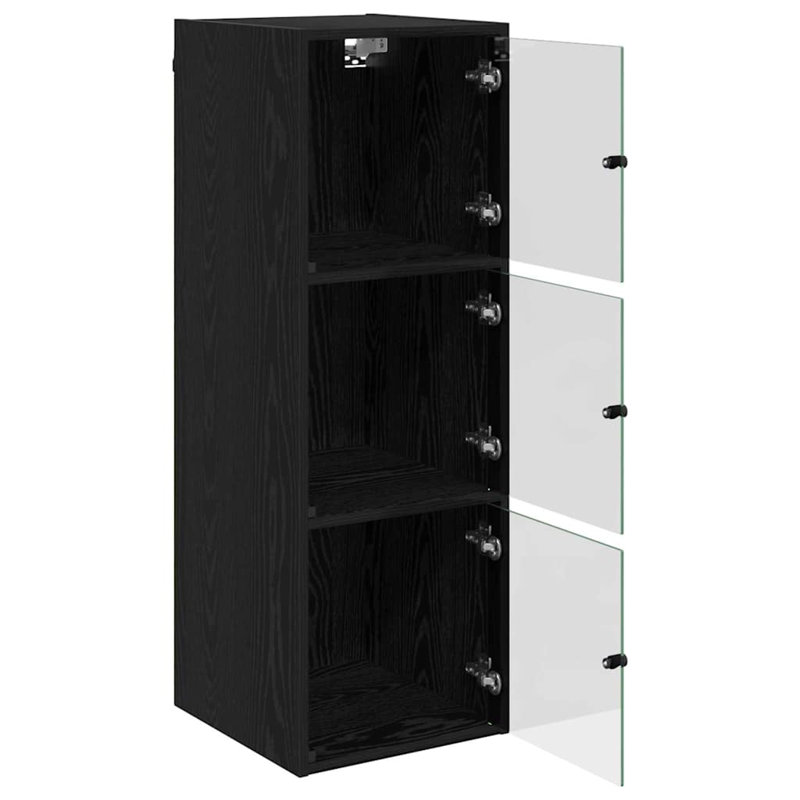 Rectangle Accent Cabinet, Black Oak