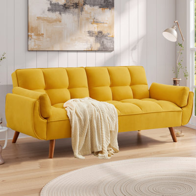 Arnbert Full / Double 75.39'' Upholstered Convertible Sofa