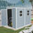 Storage shed with Floor, Two Windows and Lockable Doors-108295291