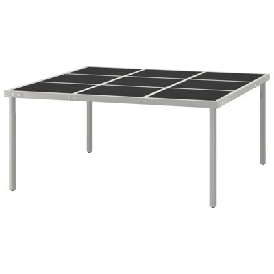 Frederikke Rectangular Metal Outdoor Dining Table , 170cm cm W 170cm cm D
