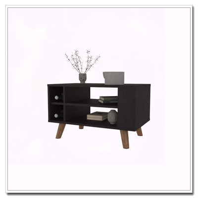Wengue Coffee Table With Open Storage